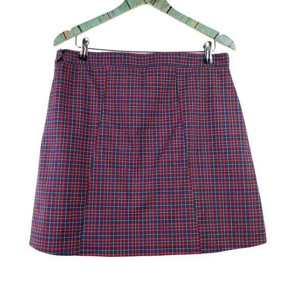 Vintage Y2K 2001 Tommy Jeans Plaid Pleated Mini Skirt Jr Size 11 - Picture 2 of 7